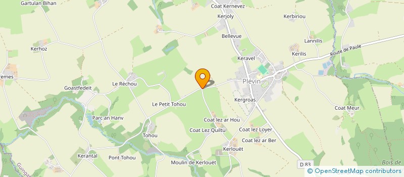 localisation de l'entreprise SCI C.L.L.D.  PLEVIN