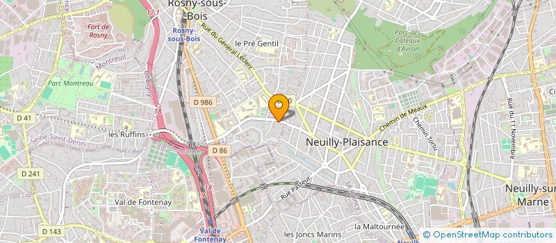 localisation de l'entreprise SCI C L S V à ROSNY-SOUS-BOIS