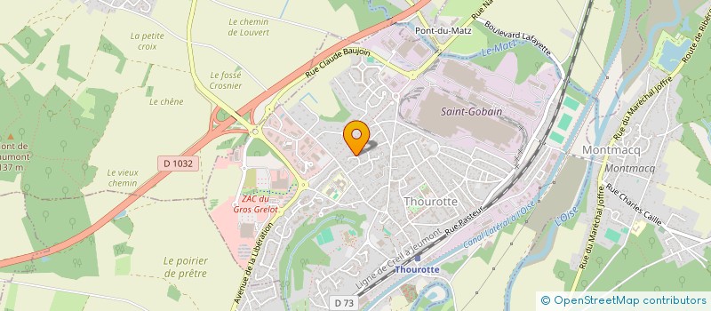 localisation de l'entreprise SCI C LA CRISE  THOUROTTE