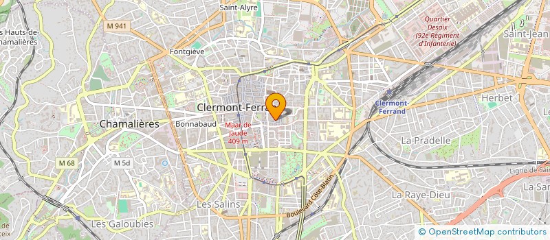 localisation de l'entreprise SCI C&M  CLERMONT-FERRAND