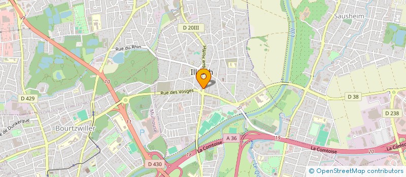 localisation de l'entreprise SCI C&M  ILLZACH