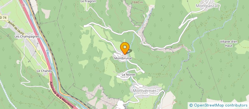 localisation de l'entreprise SCI C&M à MONTVERNIER