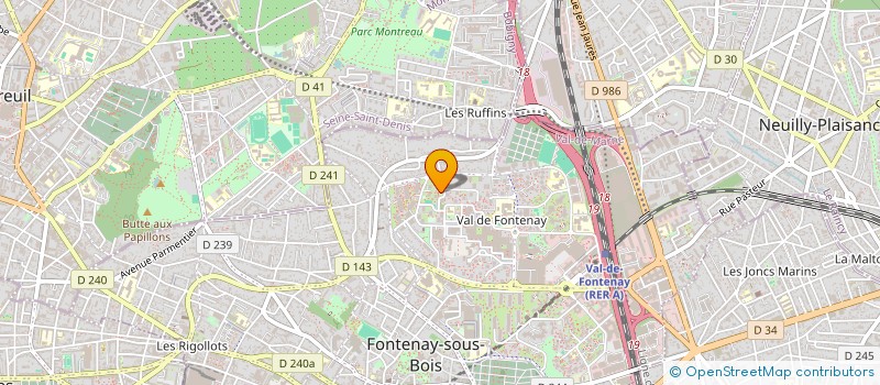 localisation de l'entreprise SCI C M A à FONTENAY-SOUS-BOIS