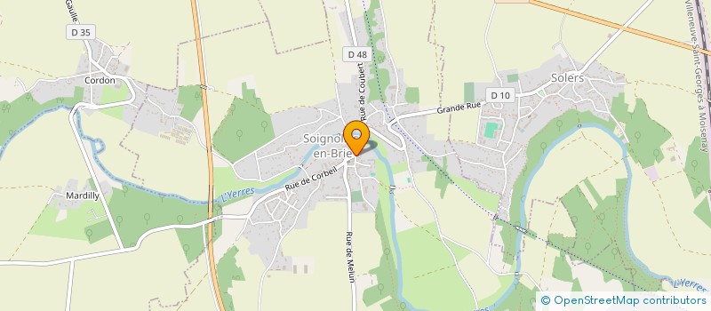 localisation de l'entreprise SCI C.M.B.  SOIGNOLLES-EN-BRIE