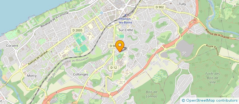 localisation de l'entreprise SCI C M C R Y à THONON-LES-BAINS