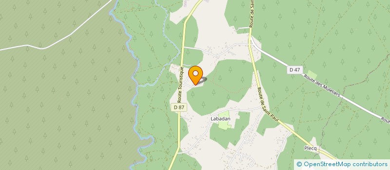 localisation de l'entreprise SCI C.M.D.F.  SAINTE-EULALIE-EN-BORN