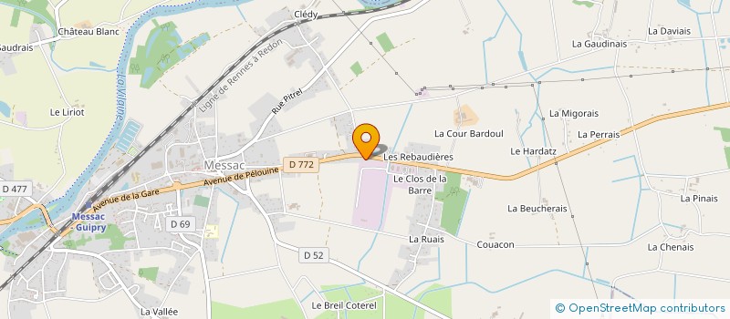 localisation de l'entreprise SCI C.M DE LA BARRE  GUIPRY-MESSAC