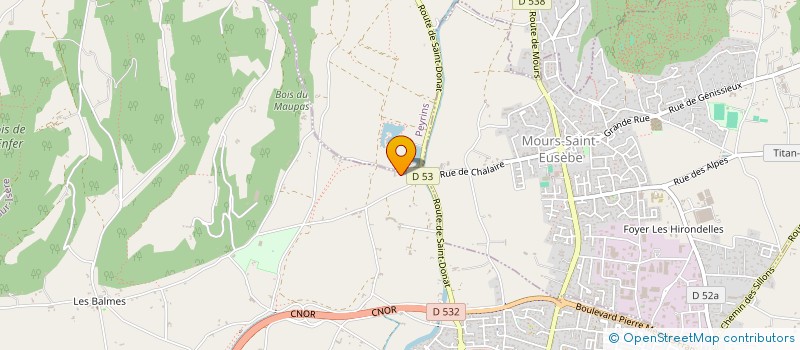 localisation de l'entreprise SCI C M E C  PEYRINS