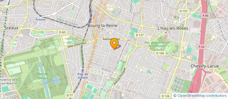 localisation de l'entreprise SCI C.M.J. COTTAGE MAISON ET JARDIN à BOURG-LA-REINE