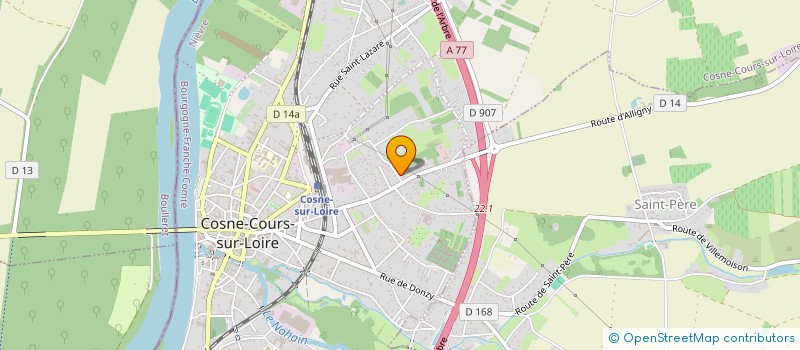 localisation de l'entreprise SCI C.M.J. KNIBBE à COSNE-COURS-SUR-LOIRE