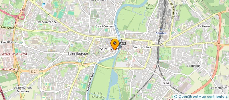 localisation de l'entreprise SCI C.M.J.L.  SAINTES