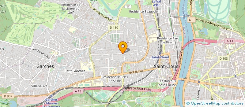 localisation de l'entreprise SCI C.M.K. à SAINT-CLOUD