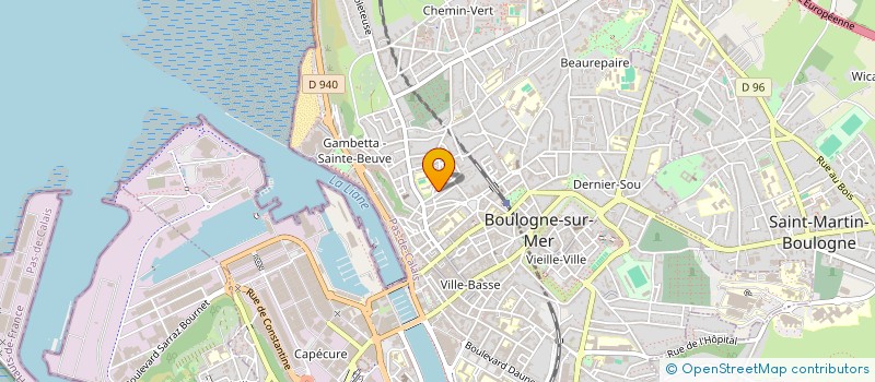 localisation de l'entreprise SCI C. M. L.  BOULOGNE-SUR-MER