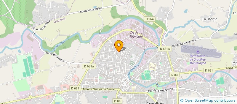 localisation de l'entreprise SCI C.M.O.  GRAULHET