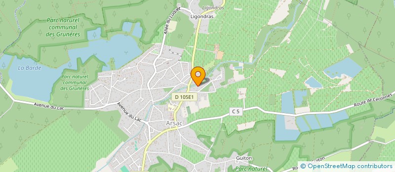 localisation de l'entreprise SCI  C.M.P.  ARSAC