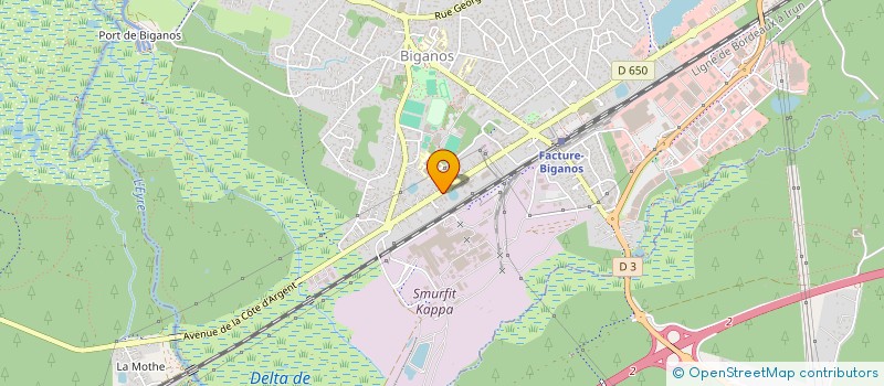 localisation de l'entreprise SCI C.M.P.  BIGANOS