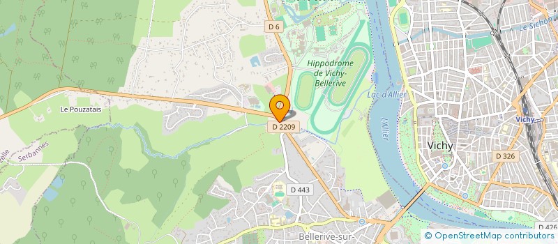 localisation de l'entreprise SCI C.M.R.  BELLERIVE-SUR-ALLIER