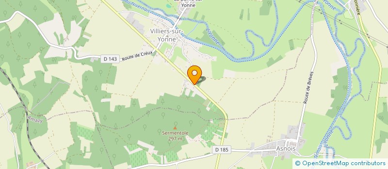 localisation de l'entreprise SCI C.M.R à VILLIERS-SUR-YONNE