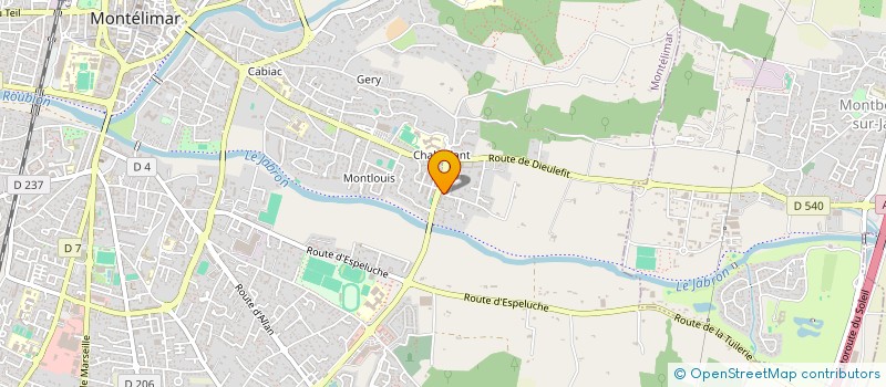 localisation de l'entreprise SCI C.M.S à MONTELIMAR