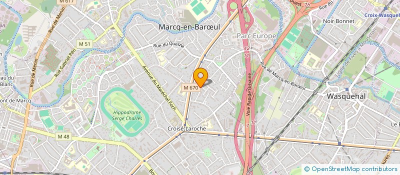 localisation de l'entreprise SCI C.M.T.S. à MARCQ-EN-BARŒUL