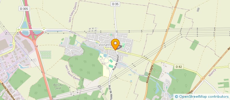localisation de l'entreprise SCI C. M. V.  VOISENON