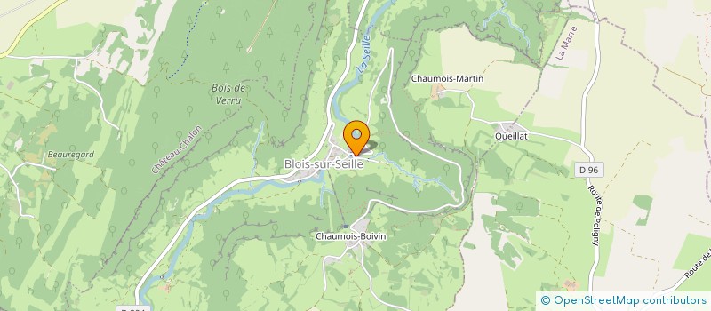 localisation de l'entreprise SCI C.M.V INVEST.  BLOIS-SUR-SEILLE