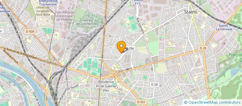 localisation de l'entreprise SCI C. MICCO à PIERREFITTE-SUR-SEINE