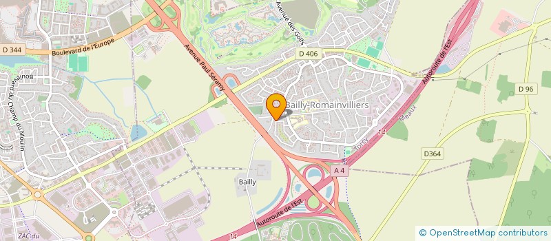 localisation de l'entreprise SCI C N H  BAILLY-ROMAINVILLIERS