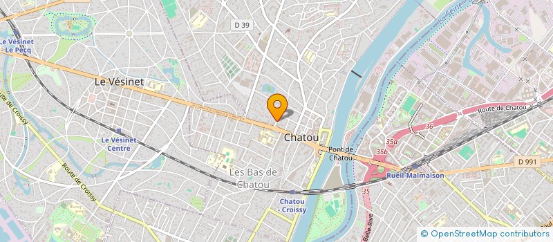 localisation de l'entreprise SCI C.N.S.  CHATOU