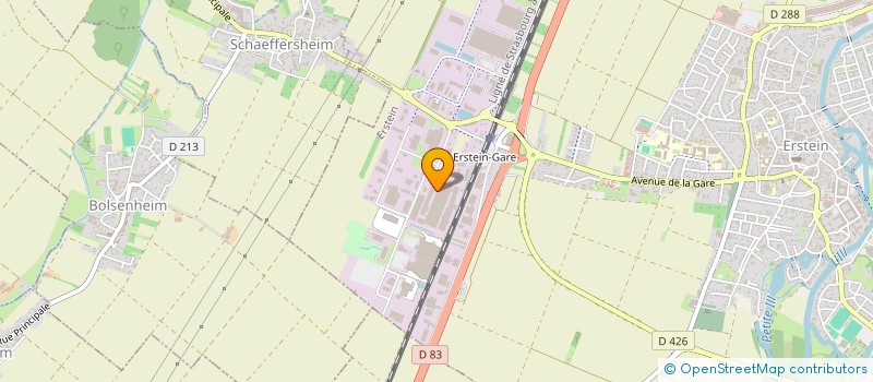 localisation de l'entreprise SCI C.N.T. - ERSTEIN  ERSTEIN