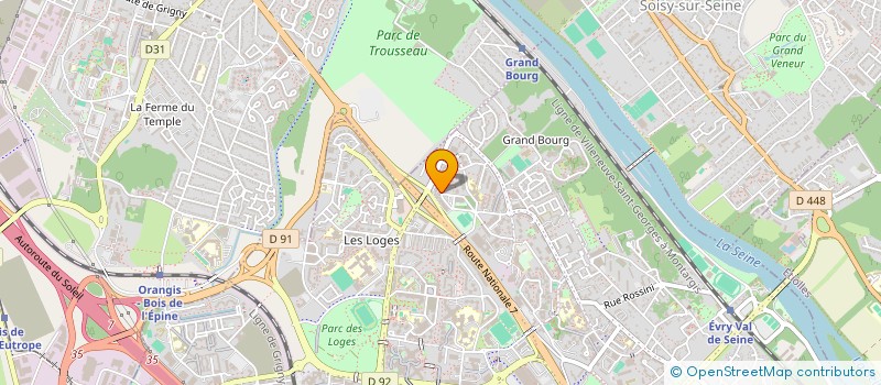 localisation de l'entreprise SCI C N V à EVRY-COURCOURONNES