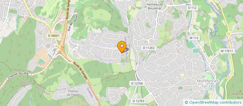 localisation de l'entreprise SCI C&O  SAINT-GELY-DU-FESC