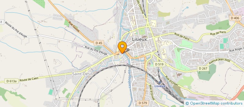 localisation de l'entreprise SCI C.P. à LISIEUX