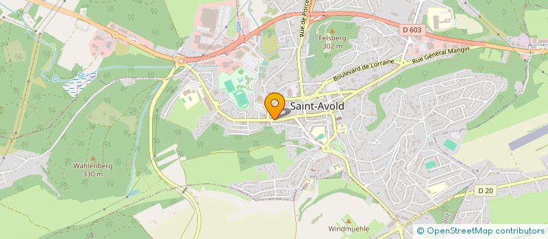 localisation de l'entreprise SCI C.P.A.H.T.  SAINT-AVOLD