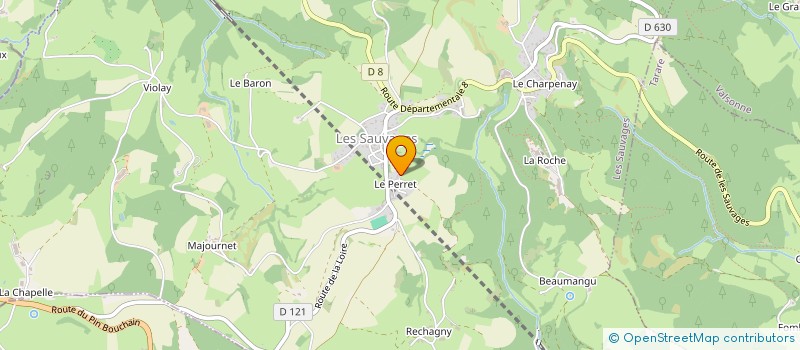 localisation de l'entreprise SCI C.P.C.L.  LES SAUVAGES