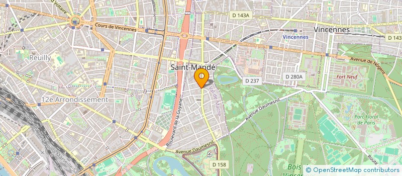 localisation de l'entreprise SCI C&P ENTREPRISES à SAINT-MANDE