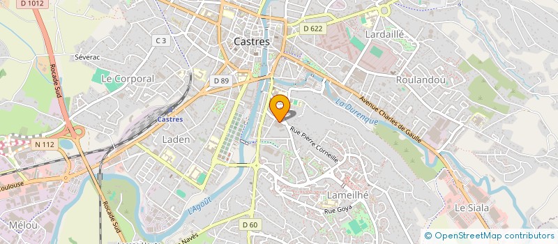 localisation de l'entreprise SCI C.P.F.- M.  CASTRES