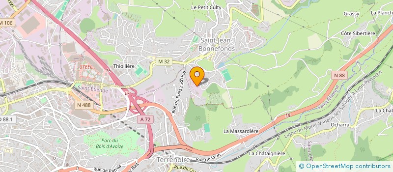 localisation de l'entreprise SCI C P J  SAINT-JEAN-BONNEFONDS