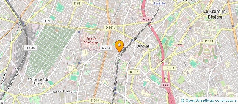 localisation de l'entreprise SCI C.P.L.  ARCUEIL