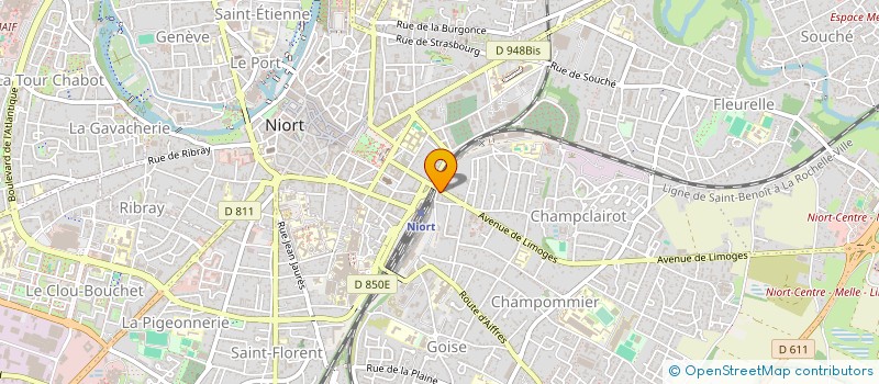 localisation de l'entreprise SCI C.P.M. à NIORT