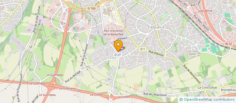 localisation de l'entreprise SCI C.P.N  TREGUEUX