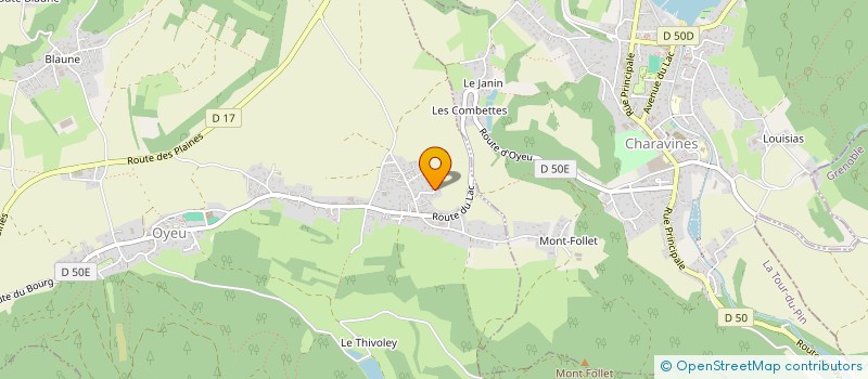 localisation de l'entreprise SCI C.P.R.M.  OYEU