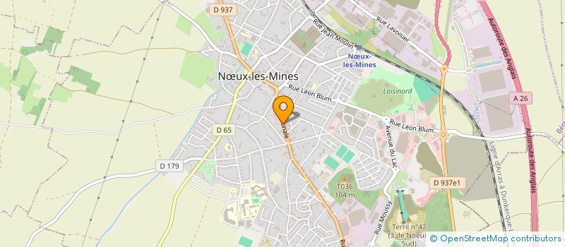 localisation de l'entreprise SCI C.P.S  NUX-LES-MINES