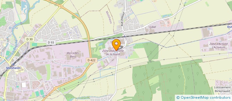 localisation de l'entreprise SCI C.P.W. GRIESHEIM  DUPPIGHEIM