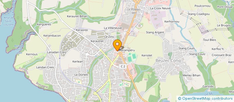 localisation de l'entreprise SCI C R  CONCARNEAU