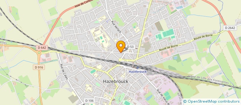 localisation de l'entreprise SCI C.R.A.B.E  HAZEBROUCK