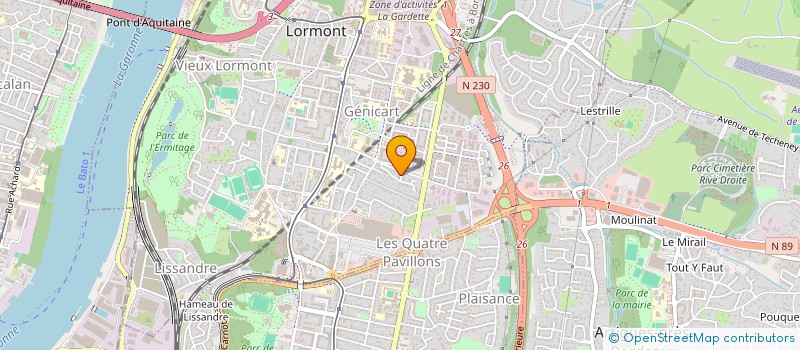 localisation de l'entreprise SCI C.R.E.S.  LORMONT