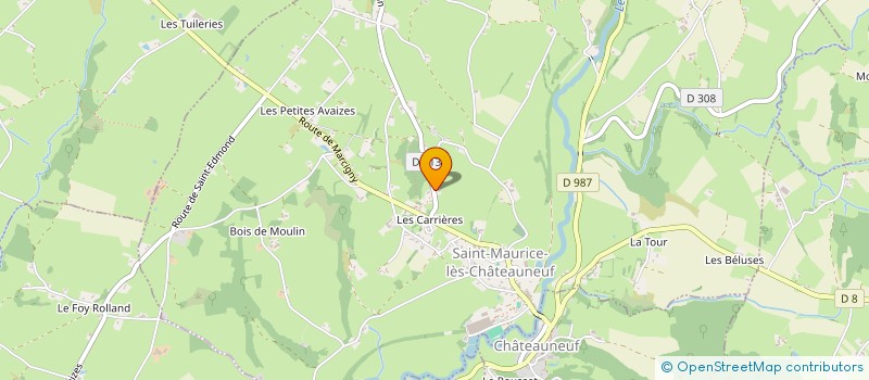 localisation de l'entreprise SCI C&R JONON  SAINT-MAURICE-LES-CHATEAUNEUF