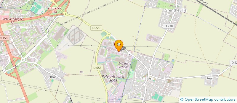 localisation de l'entreprise SCI C.R.O  SOLIERS