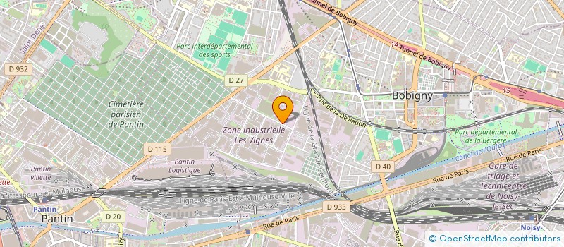 localisation de l'entreprise SCI C-RAM IMMO  BOBIGNY